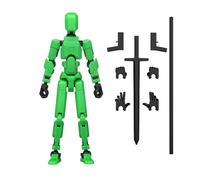 MerryXD Titan 13 Figurine d'action Lucky 13 Figurine d'action T13 imprimée 3D multi-articulée mobile, figurine d'action Nova 13 pour garçon Vert