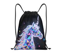 Mers De Chevaux Néon Sac De Gym Unisexe Sac De Natation Cordon Sacs De Sports pour Camping Toilette École 36X42Cm