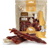 MERSJO Bâtonnets de canard à mâcher de qualité supérieure pour chiens - 500 g - Sans gluten - 61 % canard - 16 à 18 cm - Soins dentaires