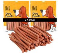 MERSJO - Snack pour chien - 77% pourcentage élevé de viande, sans additifs, sans céréales ni sucre, friandises pour chiens pour supplément quotidien, aide naturelle à mâcher, lapin doux, 2