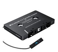 Mersoco Adaptateur de cassette Bluetooth 5.0 avec fonction mains libres - Adaptateur cassette vers AUX pour autoradio - Compatible avec smartphone, lecteur MP3, PC