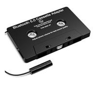 Mersoco Adaptateur de Lecteur de Cassette Audio de Voiture, Bluetooth 5.0 Adaptateur Auxiliaire de Cassette pour Téléphones Portables, Lecteurs MP3, Tablettes