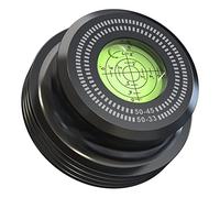 Mersoco Stabilisateur de Poids pour Disques Vinyle - Palet Presseur 50 Hz avec Niveau à Bulle - Élimine Les Vibrations
