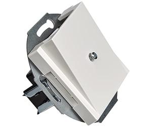 Merten 296319 System M Plaque de sortie de câble Blanc polaire brillant