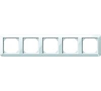 Merten 389519 1-M Cache pour 5 prises Blanc brillant