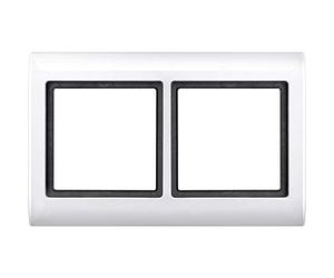 Merten 400219 Plaque de finition AQUADESIGN double Blanc polaire