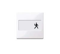 Merten 432325 Bascule avec zone d'inscription M-Pure blanc actif/brillant