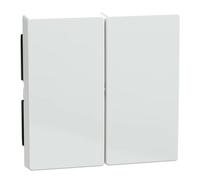 Merten 432525 Interupteur double pour commandes, antimicrobien Blanc mat, System M