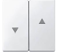 Merten 434419 Bascule pour interrupteur et bouton-poussoir de volet roulant, blanc polaire, système M