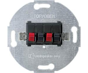 Merten 467014 Lautsprecher-Anschluss-Einsatz 2fach Flush Audio Dose