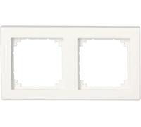 Schneider Electric Cadre Merten M-SMART 478219 2 bandes blanc polaire brillant