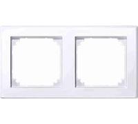 Merten 478225 M-Smart Cadre 2 Prises Blanc Brillant