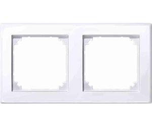 Merten 478225 M-Smart Cadre 2 Prises Blanc Brillant