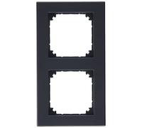 Schneider Electric Cadre de finition Merten M-PLAN 486214 double Anthracite