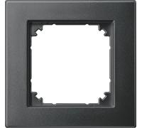 Merten 488114 Cadre M-PLAN II, simple, montage affleurant, anthracite