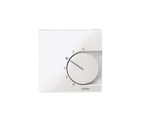Merten 534719 Plaque centrale pour insert de thermostat d'ambiance avec contact inverseur, blanc polaire brillant, système M