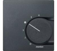 Merten 536214 Plaque centrale pour salle de contrôle de la température Changement Insert avec contact, anthracite, System M