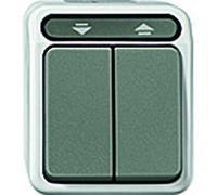 Interrupteur pour volet roulant Merten 4075007 AQUASTAR gris clair