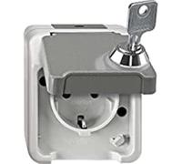 EL ME 24238029 - Prise femelle avec cache-prise : AQUASTAR, verrouillable, verrou
