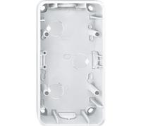 Merten Boîtier AP double blanc polaire 519219 brillant 1-M ATELIER-M, Bouton + interrupteur, Blanc