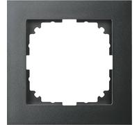 Schneider Electric Merten MEG4010-3614 M-Pure Cadre pour Prise et Interrupteur, 1 Prise, Anthracite, 1 pièce