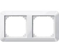 MERTEN Cadre double 1-M, système M blanc polaire brillant 389219 (389219)
