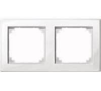 Merten Cadre double M-Smart blanc polaire brillant 478219 (478219)