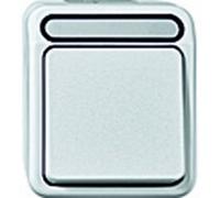 Merten Clé électrique complète 1 pièce, Bouton + interrupteur, Blanc