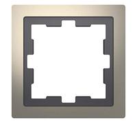 Merten D-Life Cadre en métal Nickel-métallique 90 x 90 mm