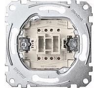 Merten Elément de bouton-poussoir, Bouton + interrupteur, Gris