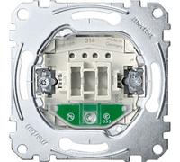 Merten Elément de bouton-poussoir, Bouton + interrupteur, Gris