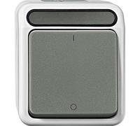 Merten Interrupteur, Bouton + interrupteur, Gris