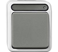 Merten Interrupteur de contraste arrêt/changement, Bouton + interrupteur, Gris