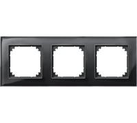 Merten m-plan-echtglasrahmen 3 F. 489303 Remarque : Allemand Produit mais nous fournissons un adaptateur UK Si nécessaire