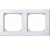 Merten M-Smart 462219 Cadre pour 2 Prises Blanc Polaire