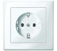 Merten MEG2301-1419 boitier de prise de courant Type F Blanc