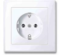 Merten MEG2301-1425 Prise Schuko avec plaque de commande complète, fiche10. M-SMART, blanc brillant