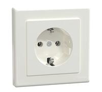 Merten MEG2301-1519 Prise Schuko avec plaque de protection complète Blanc polaire M-SMART