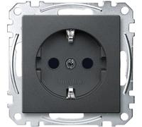 Merten MEG2400-0414 Prise SCHUKO, BRS, bornes à vis Lift, anthracite, System M