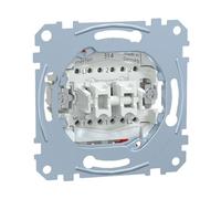 Merten MEG3126-0000 Interrupteur va-et-vient double unipolaire avec bornes à fiche 10 AX AC 250 V
