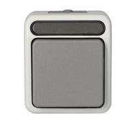 Merten MEG3150-8029 AQUASTAR Interrupteur 1 pôle Gris Clair