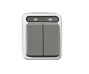 Merten MEG3755 8029 Interrupteur pour Store Enrouleur Aquastar 1 pôle Gris Clair
