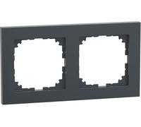 Schneider Electric Cadre MEG4020-3614 2 voies – Prises M-Pure – Anthracite/Noir