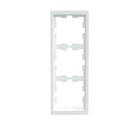 Merten MEG4030-6535 Cadre pour 3 Prises et interrupteurs P20 ABS Blanc 234 x 90 mm