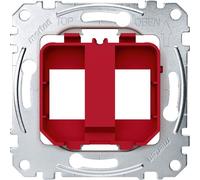 Merten MEG4566-0006 Plaques de support pour connecteur Modular Jack, rouge