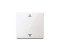 Merten MEG5215-0319 Bascule pour module bouton-poussoir simple (flèches vers le haut/bas), blanc polaire brillant, système M