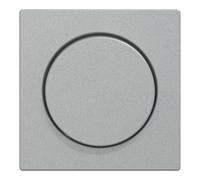 Schneider Electric Cadre central Merten MEG5250-0460 avec bouton rotatif en aluminium Système M