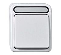 Merten MEG3150-8029 AQUASTAR Interrupteur 1 pôle Gris Clair