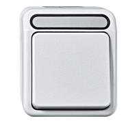 Merten Merten Bouton-poussoir fermant 1-pôle, gris clair MEG3154-8029 Quantité:1