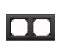 Schneider Electric Cadre de finition Merten M-PLAN 486214 double Anthracite